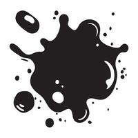 Black and white blot. vector