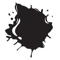 Black and white blot vector