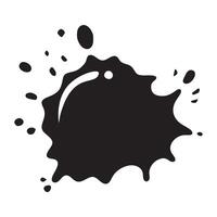 Black and white blot vector