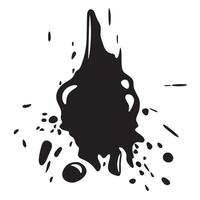 Black and white blot. vector