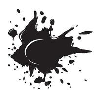 Black and white blot. vector