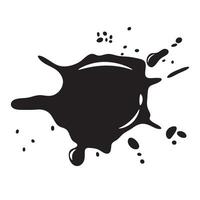 Black and white blot. vector