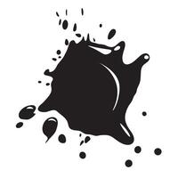 Black and white blot. vector