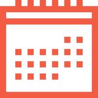 Calendar icon symbol image for schedule or appointment vector