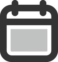 Calendar icon symbol image for schedule or appointment vector