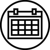 Calendar icon symbol image for schedule or appointment vector