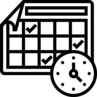 Calendar icon symbol image for schedule or appointment vector