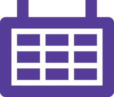 Calendar icon symbol image for schedule or appointment vector