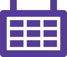 Calendar icon symbol image for schedule or appointment vector