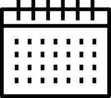 Calendar icon symbol image for schedule or appointment vector