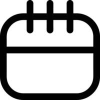 Calendar icon symbol image for schedule or appointment vector