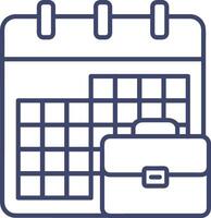 Calendar icon symbol image for schedule or appointment vector