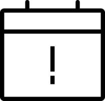 Calendar icon symbol image for schedule or appointment vector
