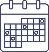 Calendar icon symbol image for schedule or appointment vector