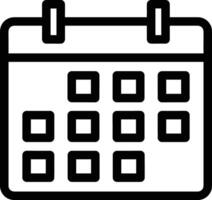 Calendar icon symbol image for schedule or appointment vector