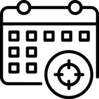 Calendar icon symbol image for schedule or appointment vector