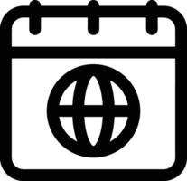 Calendar icon symbol image for schedule or appointment vector