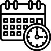 Calendar icon symbol image for schedule or appointment vector