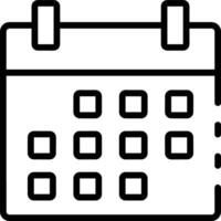 Calendar icon symbol image for schedule or appointment vector