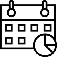 Calendar icon symbol image for schedule or appointment vector