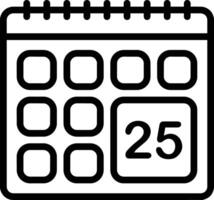 Calendar icon symbol image for schedule or appointment vector