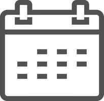 Calendar icon symbol image for schedule or appointment vector