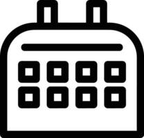 Calendar icon symbol image for schedule or appointment vector