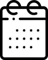Calendar icon symbol image for schedule or appointment vector