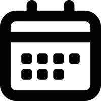 Calendar icon symbol image for schedule or appointment vector