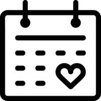 Calendar icon symbol image for schedule or appointment vector