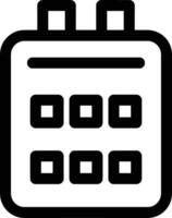 Calendar icon symbol image for schedule or appointment vector