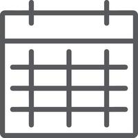 Calendar icon symbol image for schedule or appointment vector