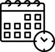 Calendar icon symbol image for schedule or appointment vector