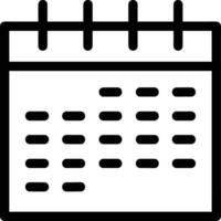 Calendar icon symbol image for schedule or appointment vector