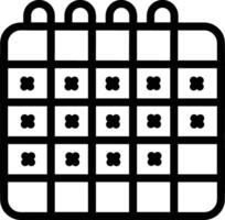 Calendar icon symbol image for schedule or appointment vector