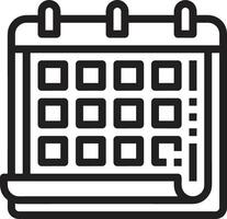 Calendar icon symbol image for schedule or appointment vector