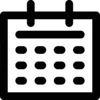 Calendar icon symbol image for schedule or appointment vector