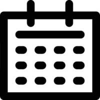 Calendar icon symbol image for schedule or appointment vector