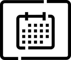 Calendar icon symbol image for schedule or appointment vector