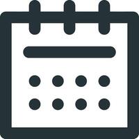Calendar icon symbol image for schedule or appointment vector