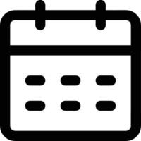 Calendar icon symbol image for schedule or appointment vector