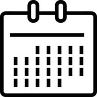 Calendar icon symbol image for schedule or appointment vector