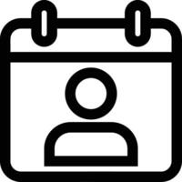 Calendar icon symbol image for schedule or appointment vector