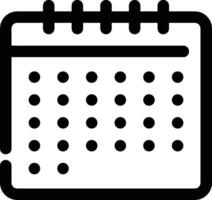 Calendar icon symbol image for schedule or appointment vector