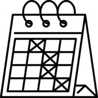 Calendar icon symbol image for schedule or appointment vector