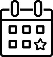 Calendar icon symbol image for schedule or appointment vector