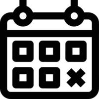 Calendar icon symbol image for schedule or appointment vector