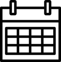 Calendar icon symbol image for schedule or appointment vector