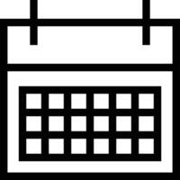 Calendar icon symbol image for schedule or appointment vector