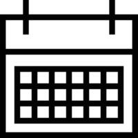 Calendar icon symbol image for schedule or appointment vector